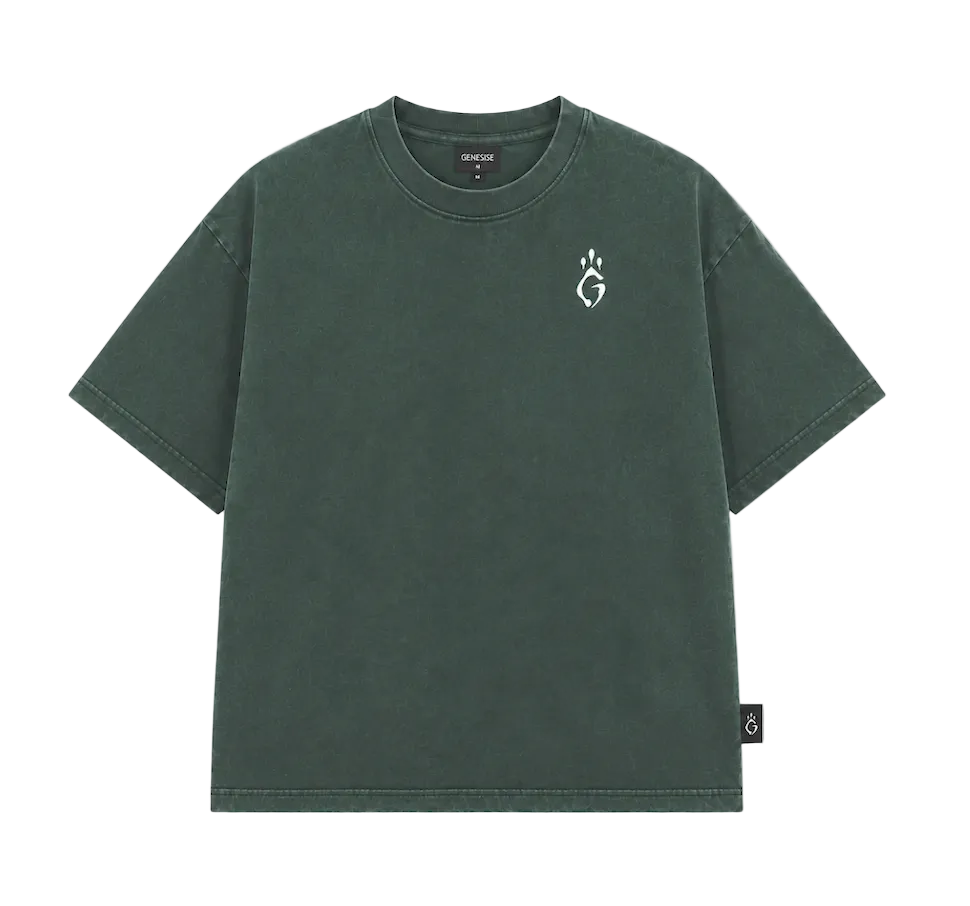 T-shirt oversize DENIM vert