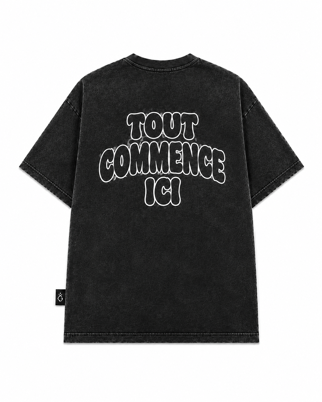 T-shirt oversize DENIM Noir