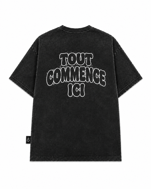 T-shirt oversize DENIM Noir