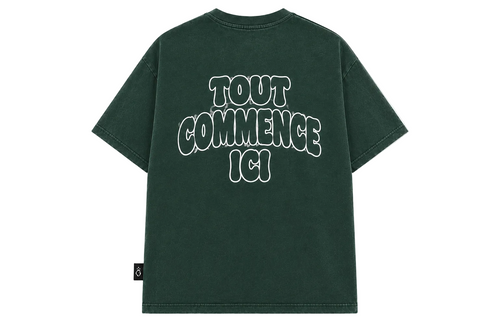 T-shirt oversize DENIM vert